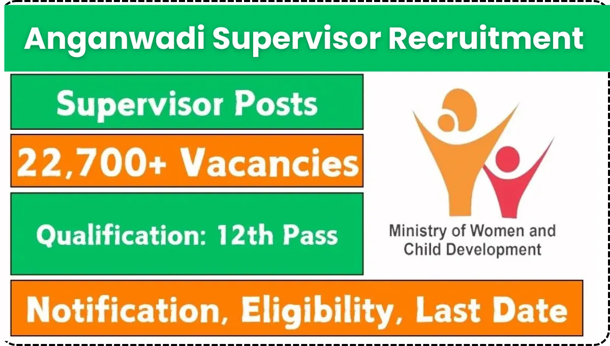 Anganwadi Supervisor Recruitment